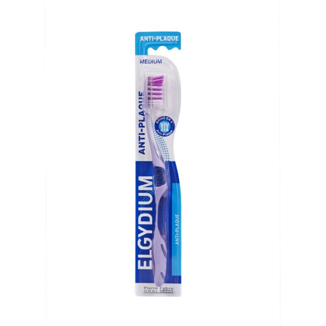 Elgydium Antiplaque Medium Toothbrush (Μέτρια Οδοντόβουρτσα Κατά της Οδοντικής Πλάκας)