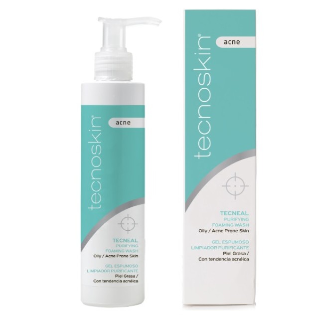 Tecnoskin Tecneal Purifying Foaming Wash 200ml (Τζελ Καθαρισμού για Λιπαρό Δέρμα - Πρόσωπο & Σώμα) 