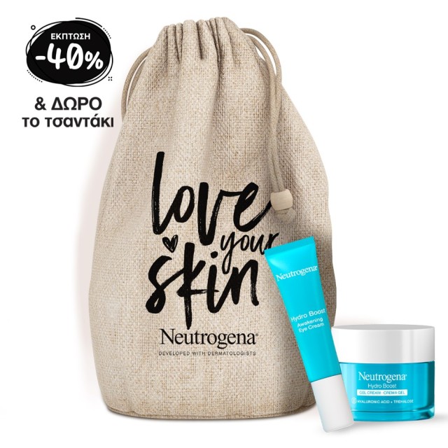 Neutrogena Hydro Boost SET Gel Cream 50ml & Awakening Eye Cream 15ml (ΣΕΤ με Ενυδατική Kρέμα Προσώπου σε Μορφή Τζελ για Ξηρή Επιδερμίδα & Ενυδατική Κρέμα Ματιών)