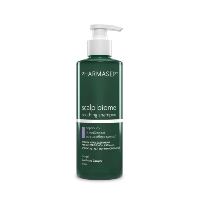 Pharmasept Scalp Biome Soothing Shampoo 400ml (Σαμπουάν για το Ευαίσθητο Τριχωτό της Κεφαλής)