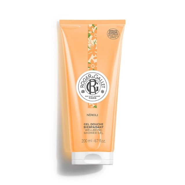 Roger & Gallet Neroli Shower Gel 200ml (Αναζωογονητικό Αφρόλουτρο με Άρωμα Νέρολι - Άνθη Πορτοκαλιάς