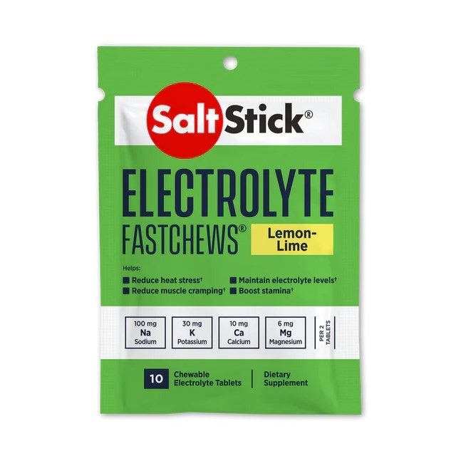 Saltstick Fastchews Fast Acting Hydration Lemon Lime 10tabs (Μασώμενες Ταμπλέτες για Αύξηση των Ηλεκτρολυτών του Οργανισμού)