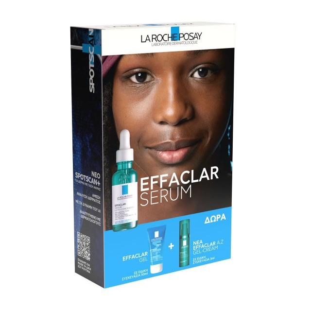 La Roche Posay Effaclar Serum 30ml & GIFT Effaclar Gel 50ml & AZ Gel Cream 3ml