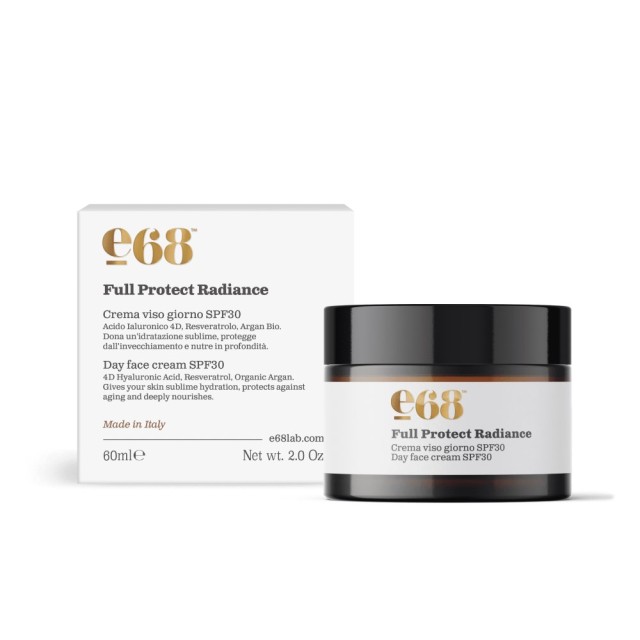 E68 Full Protect Radiance Day Face Cream SPF30 60ml (Αντιρυτιδική Κρέμα Προσώπου με Αντηλιακή Προστασία)