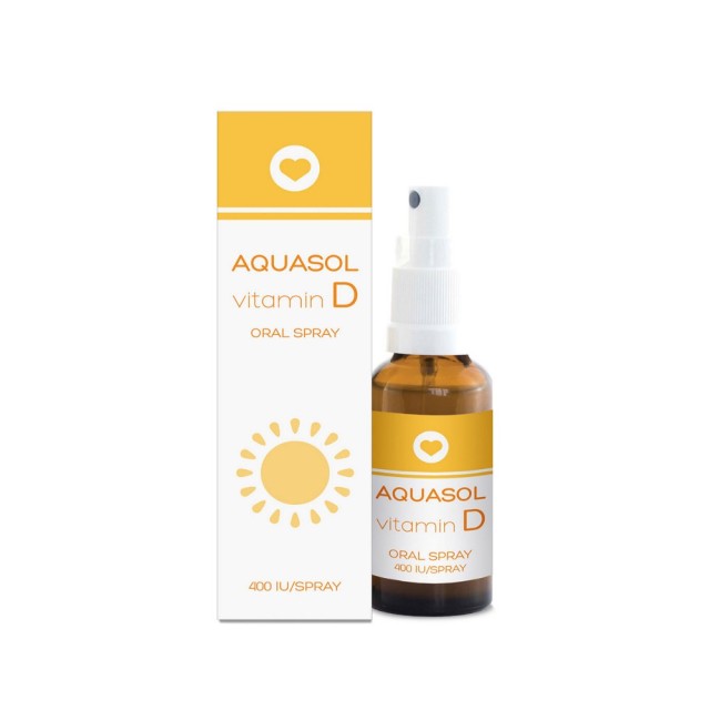Aquasol Vitamin D Oral Spray 15ml (Συμπλήρωμα Διατροφής σε Yπογλώσιο Spray με Βιταμίνη D3)