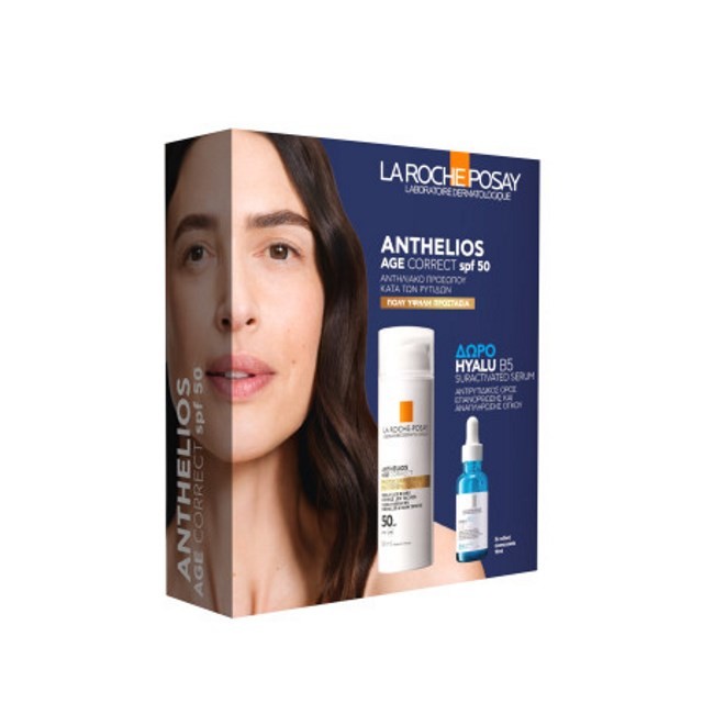La Roche Posay Anthelios Age Correct SPF50 50ml & Gift Hyalu B5 Serum 10ml