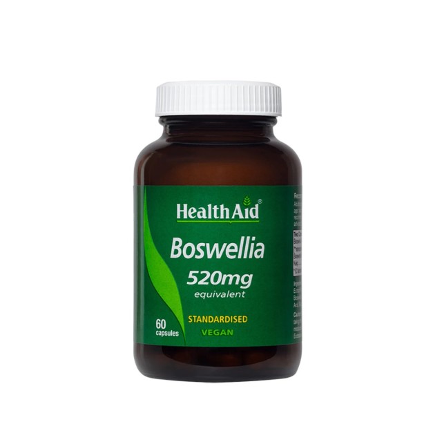 Health Aid Boswellia 520mg 60caps (Συμπλήρωμα Διατροφής για Ενέργεια & Καλή Λειτουργία του Νευρικού Συστήματος)
