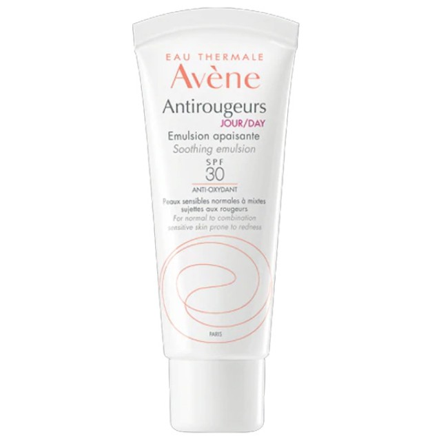 Avene Antirougeurs Jour Emulsion SPF30 40ml (Ενυδατική - Προστατευτική Κρέμα για Δέρμα με Κοκκινίλες