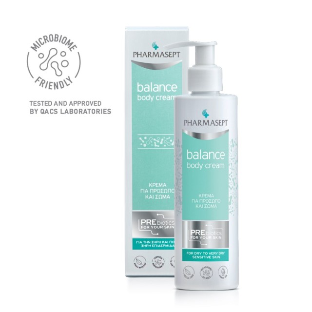 Pharmasept Derma Balance Body Cream 250ml (Κρέμα Σώματος με Πρεβιοτικά για Ξηρή & Ευαίσθητη Επιδερμίδα με Τάση Ατοπίας)