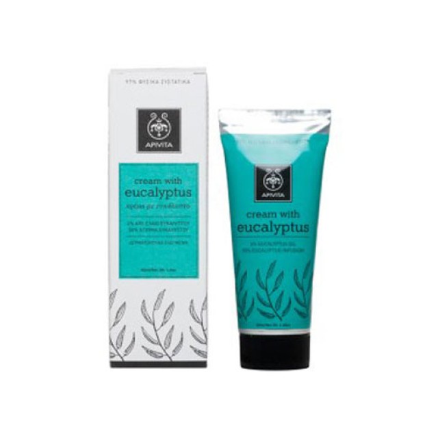 Apivita Eucalyptus Cream 40ml (Κρέμα Με Ευκάλυπτο για Ανακούφιση των Συμπτωμάτων του Κοινού Κρυολογήματος)