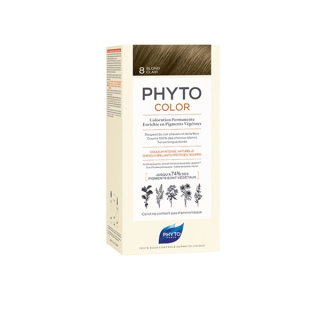 Phyto Phytocolor 8 Blond Clair (Ξανθό Ανοιχτό)