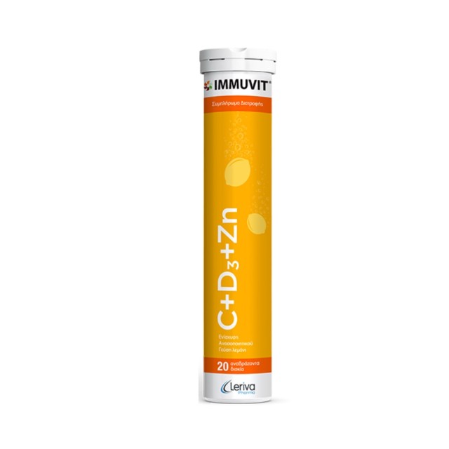 Immuvit C+D3+Zn 20 Effervescent Tabs