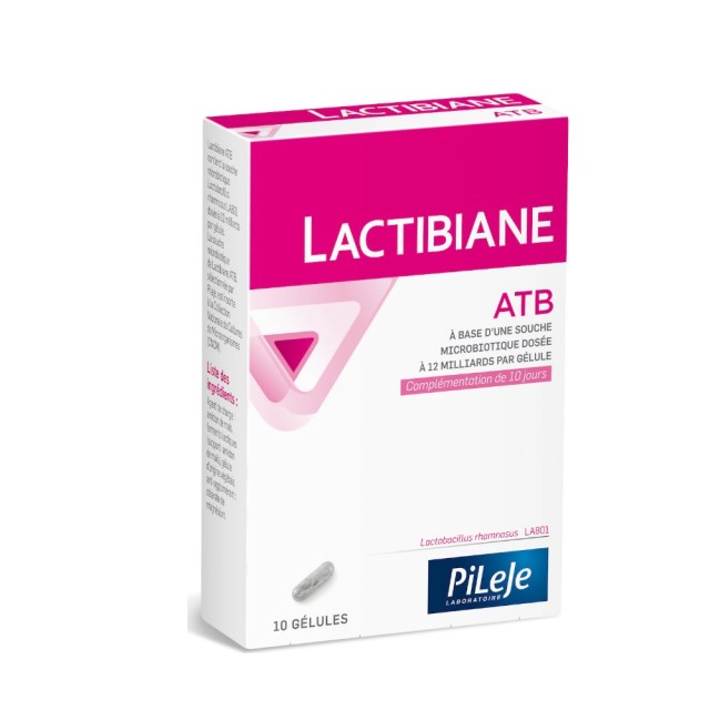 Pileje Lactibiane ATB 10caps (Συμπλήρωμα Διατροφής για Πρόληψη Διάρροιας Λόγω Αντιβίωσης)