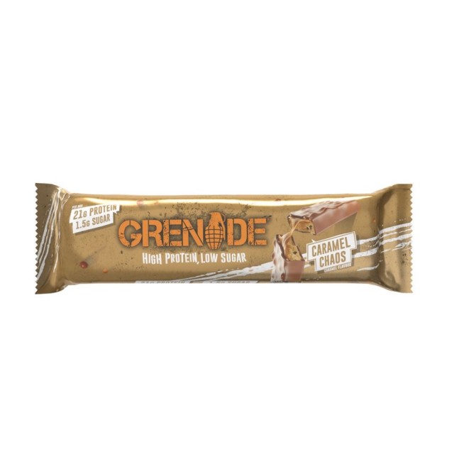 Grenade Caramel Chaos Protein Bar 60gr (Μπάρα Υψηλής Πρωτεΐνης με Γεύση Καραμέλα)