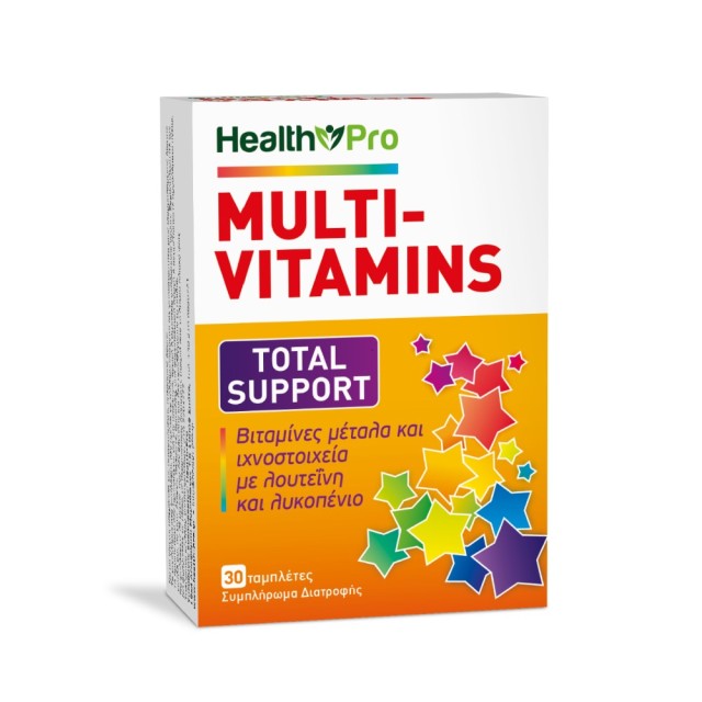 Health Pro Multivitamins 30tabs (Συμπλήρωμα Διατροφής με Πολυβιταμίνες για Ενέργεια & Υποστήριξη του Aνοσοποιητικού)