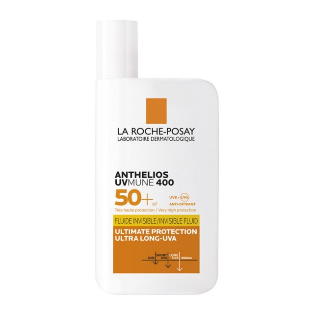 La Roche Posay Anthelios UVMUNE400 SPF50+ Invisible Fluid 50ml (Αντηλιακή Κρέμα Προσώπου Ελαφριάς Υφ