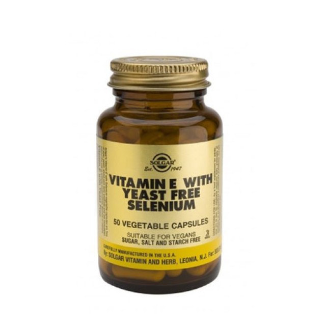 Solgar Vitamin E And Selenium 50vegetarian caps