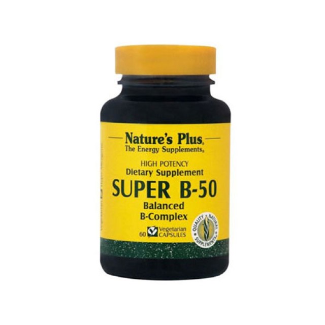 Natures Plus Super B50 60cap (Νευρικό Σύστημα - Μαλλιά - Δέρμα - Μάτια)