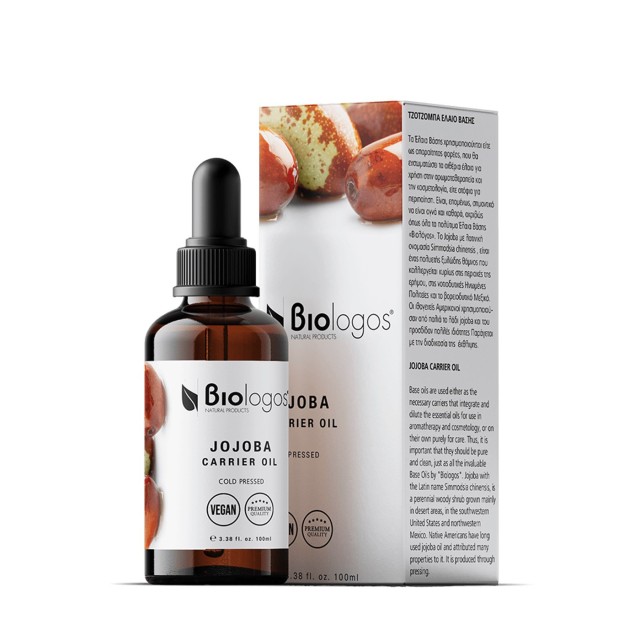 Biologos Jojoba Carrier Oil 100ml (Έλαιο Βάσης Τζοτζόμπα)