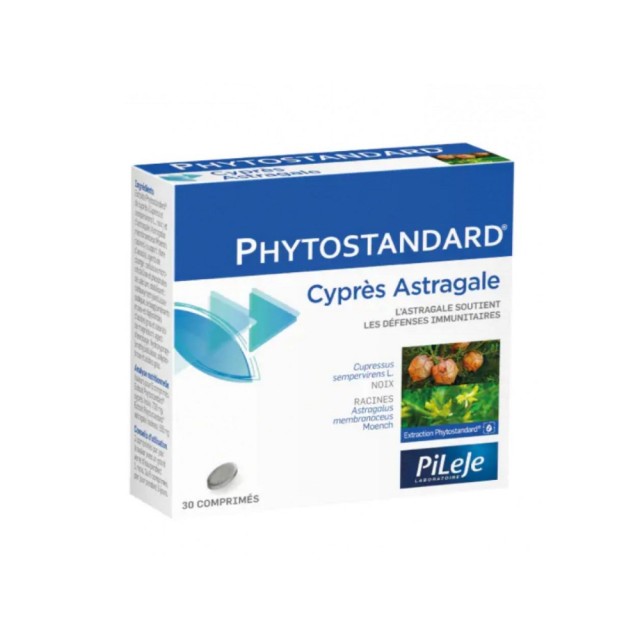 Pileje Phytostandard Cypres Astragale 30tabs (Συμπλήρωμα Διατροφής για Ενίσχυση της Άμυνας του Ανοσο