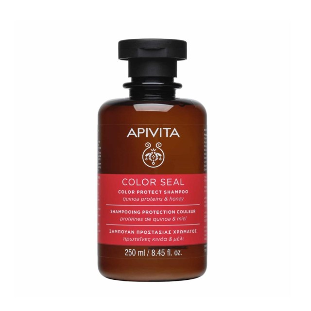 Apivita Color Seal Color Protect Shampoo 250ml (Σαμπουάν Προστασίας Χρώματος με Πρωτεϊνες Κινόα & Μέλι) 