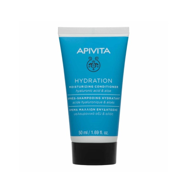Apivita Hydration Mini Moisturizing Conditioner 50ml (Κρέμα Μαλλιών για Ενυδάτωση με Υαλουρονικό Οξύ & Αλόη για Όλους τους Τύπους Μαλλιών)