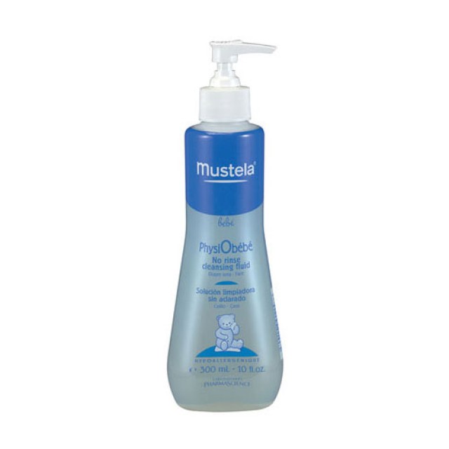 Mustela No Rinse Cleansing Water 300ml (Βρεφικό Καθαριστικό Υγρό Χωρίς Ξέπλυμα - Κατάλληλο για Πρόσω