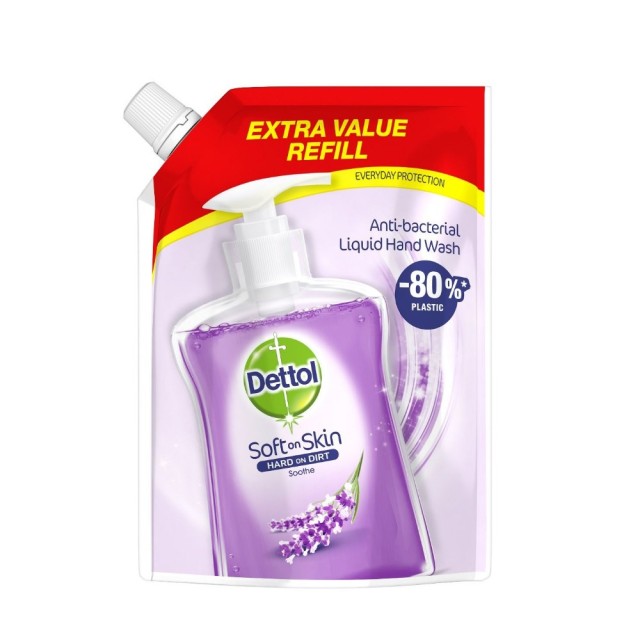 Dettol Anti-Bacterial Liquid Hand Wash Refill Lavender 500ml (Αντιβακτηριδιακό Υγρό Κρεμοσάπουνο για τα Χέρια με Άρωμα Λεβάντα Ανταλλακτική Συσκευασία)