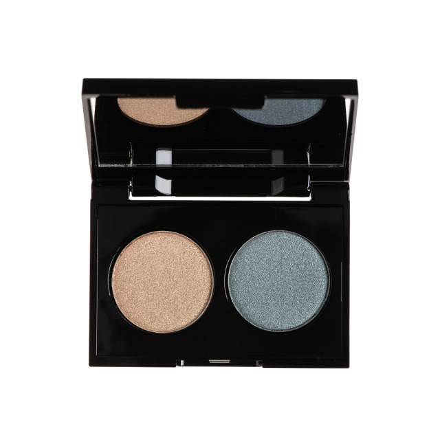 Korres Volcanic Minerals Velvet Dual Eyeshadow Palette Blue Teal 58 3gr (Παλέτα Σκιών σε 2 Αποχρώσει