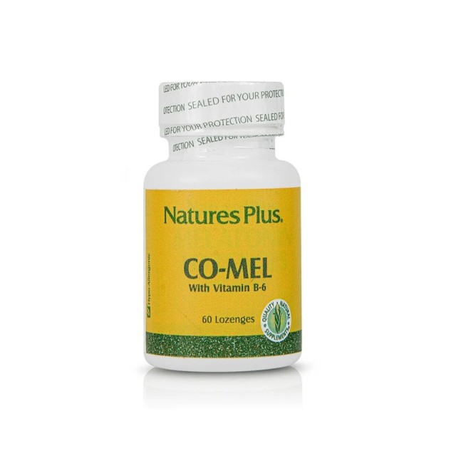 Natures Plus Co-Mel 3mg 60 υπογλώσσιες παστίλιες (Συμπλήρωμα Διατροφής για τον Ύπνο)