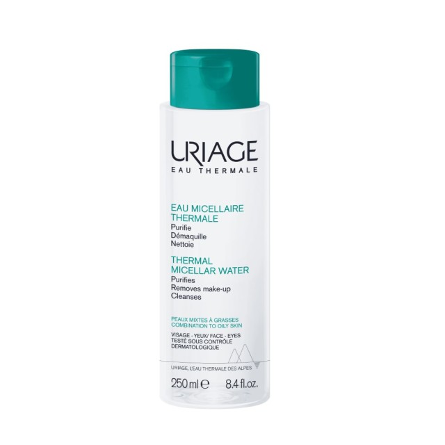 Uriage Thermal Micellar Water 250ml (Ιαματικό Νερό Καθαρισμού & Ντεμακιγιάζ Προσώπου & Ματιών για Μικτή/Λιπαρή Επιδερμίδα)
