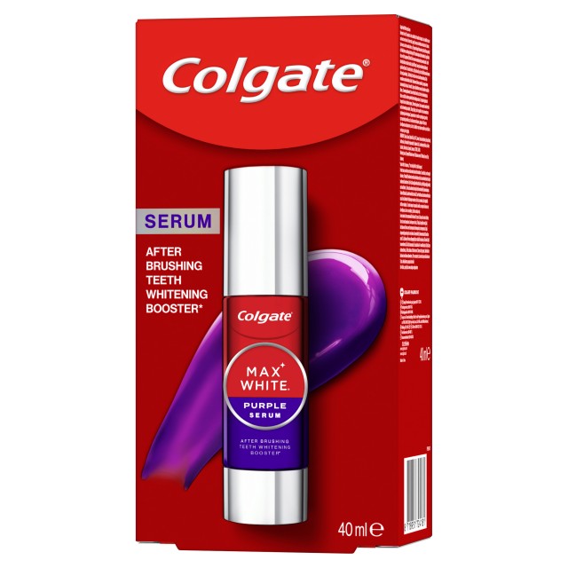 Colgate Max White Purple Serum 40ml (Ορός Λεύκανσης Δοντιών για Μετά το Βούρτσισμα)