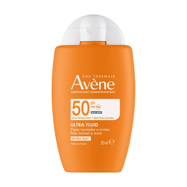 Avene Ultra Fluid Invisible SPF50 50ml (Αντηλιακό Προσώπου με Λεπτόρρεστη Υφή)