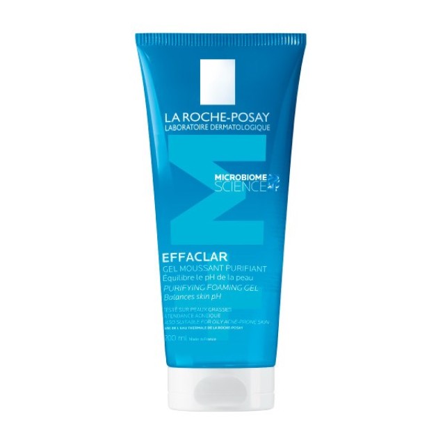 La Roche Posay Effaclar +M Purifying Foaming Gel 200ml (Τζελ Καθαρισμού για Λιπαρό Δέρμα με Tάση Aκμής)