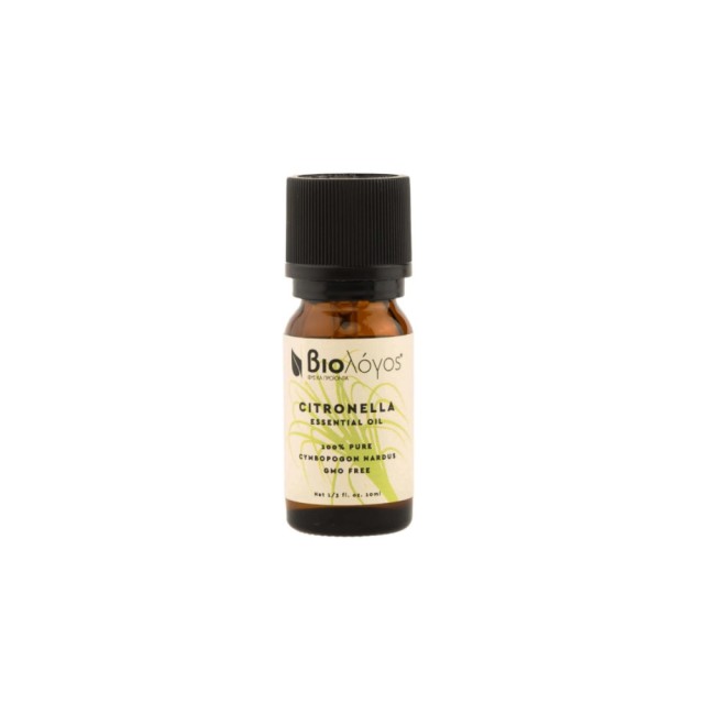 Biologos Essential Oil Citronella 10ml (Αιθέριο Έλαιο Σιτρονέλα)