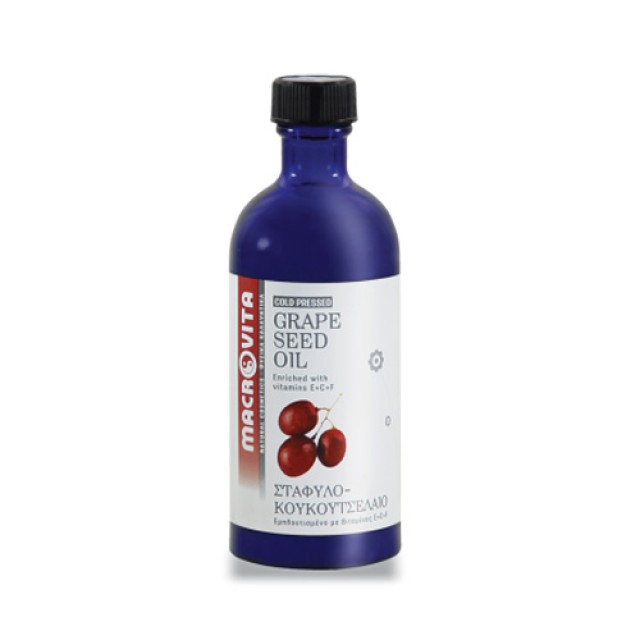 Macrovita Σταφυλοκουκουτσέλαιο-Grape Seed Oil 100ml (Έλαιο από Κουκούτσια Σταφυλιού) 