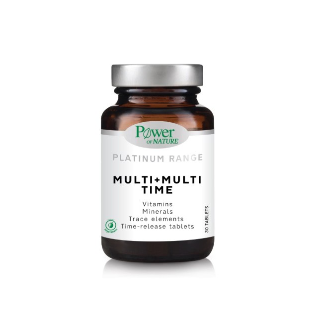 Power Health Platinum Range Multi + Multi Time 30 tabs (Πολυβιταμινούχο Συμπλήρωμα Διατροφής Βραδεία