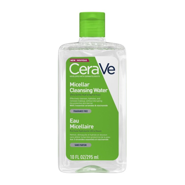 CeraVe Micellar Cleansing Water 295ml (Καθαριστικό Νερό Κατάλληλο για Ντεμακιγιάζ) 