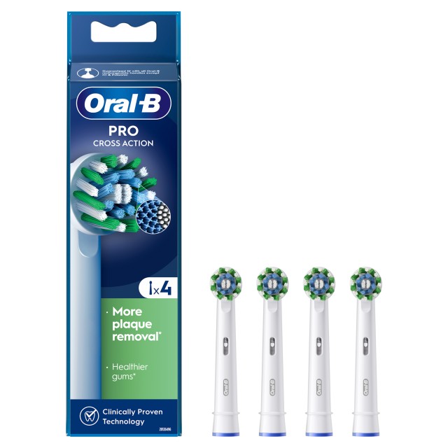 Oral B Cross Action Brush Heads 4pcs