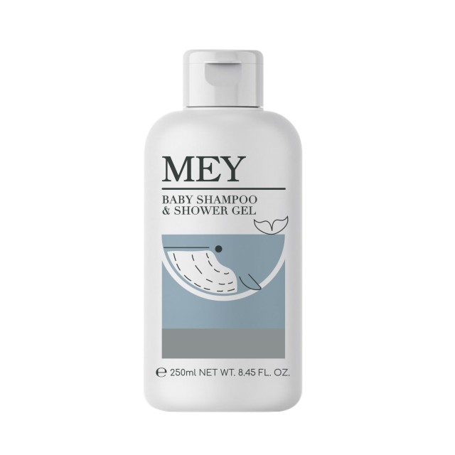 Mey Baby Shampoo & Shower Gel 250ml (Απαλό Βρεφικό Σαμπουάν-Αφρόλουτρο)