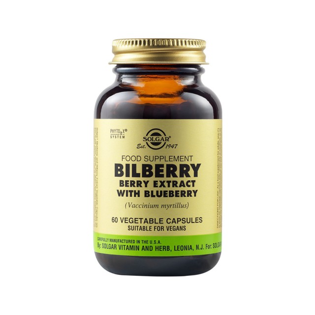 Solgar Sfp Bilberry Berry Extract  60caps (Φυτικά Εκχυλίσματα για την Όραση)