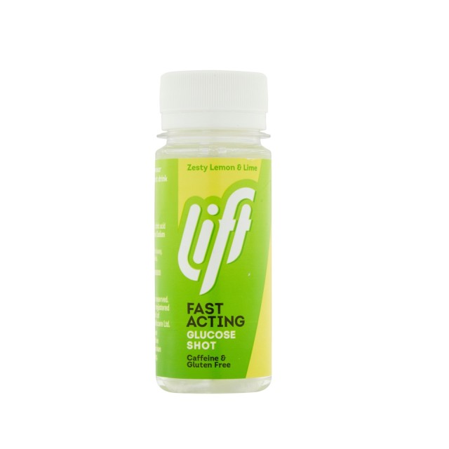 Lift Fast Acting Glucose Shot Zesty Lemon & Lime 60ml (Γλυκόζη Ταχείας Δράσης με Γεύση Λεμόνι)