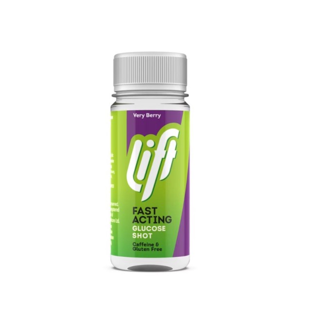 Lift Fast Acting Glucose Shot Very Berry 60ml (Γλυκόζη Ταχείας Δράσης με Γεύση Μύρτιλο)