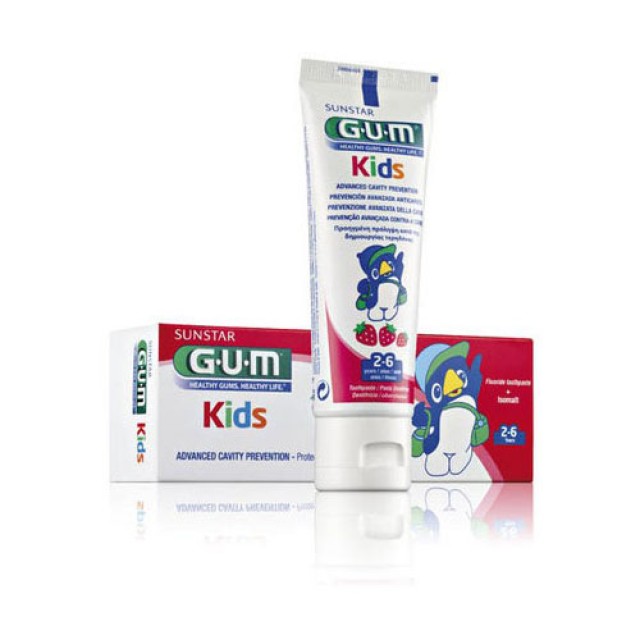 Gum Kids Toothpaste 50ml (Παιδική Οδοντόκρεμα με Γεύση Φράουλα για Παιδιά 3+ Ετών)