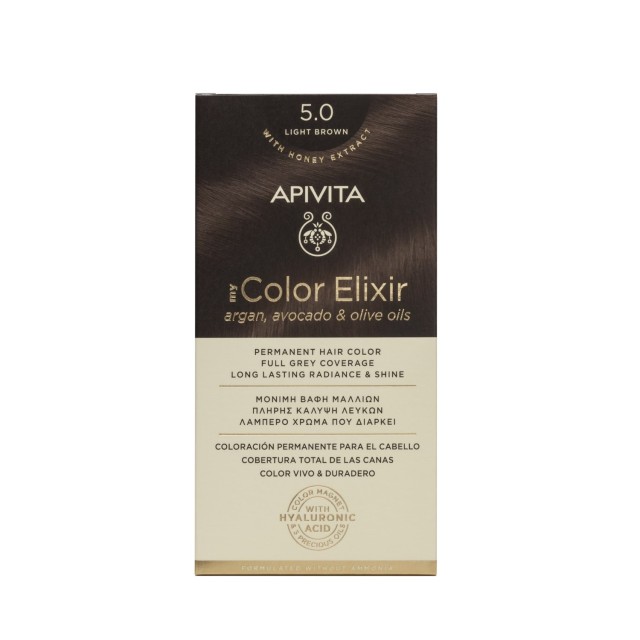 Apivita My Color Elixir N 5.0 (Βαφή Μαλλιών - Καστανό Ανοιχτό Χρώμα)