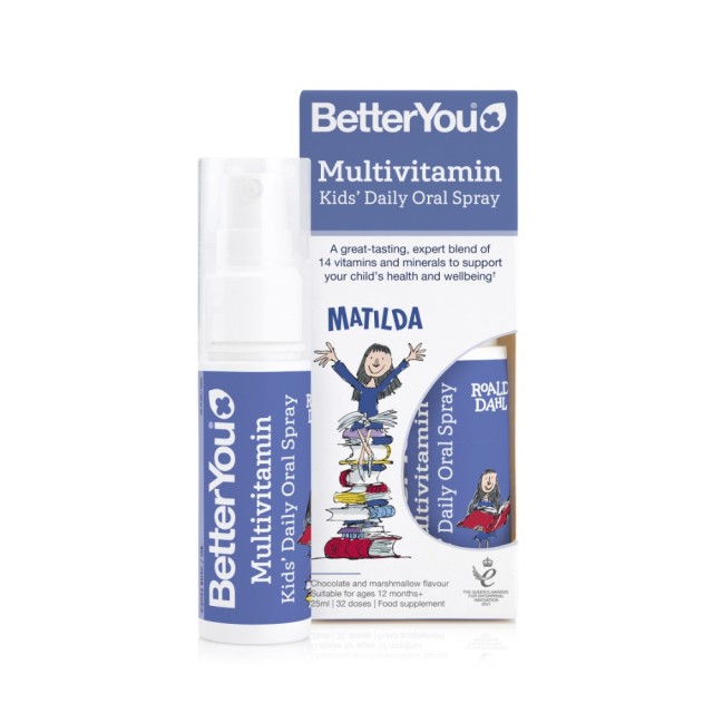 BetterYou Multivitamin Kids Daily Oral Spray 25ml (Πολυβιταμινούχο Συμπλήρωμα Διατροφής για Παιδιά σε Σπρέι)