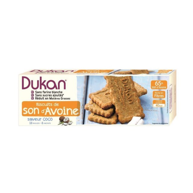 Dukan Μπισκότα Βρώμης με Γεύση Καρύδα 225gr