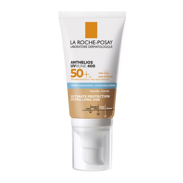 La Roche Posay Anthelios UVMUNE400 SPF50+ Tinted Hydrating Cream 50ml (Αντηλιακή Ενυδατική Κρέμα Προ