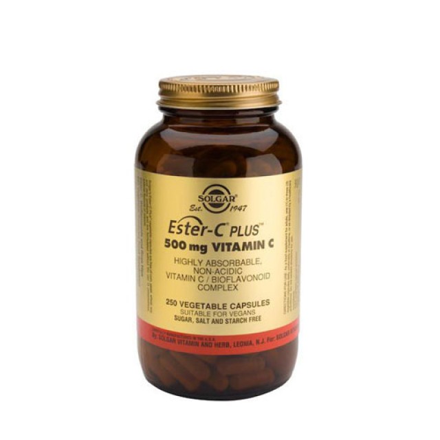 Solgar Ester C 500mg 250 Vegetarian Caps (Βιταμίνη C)