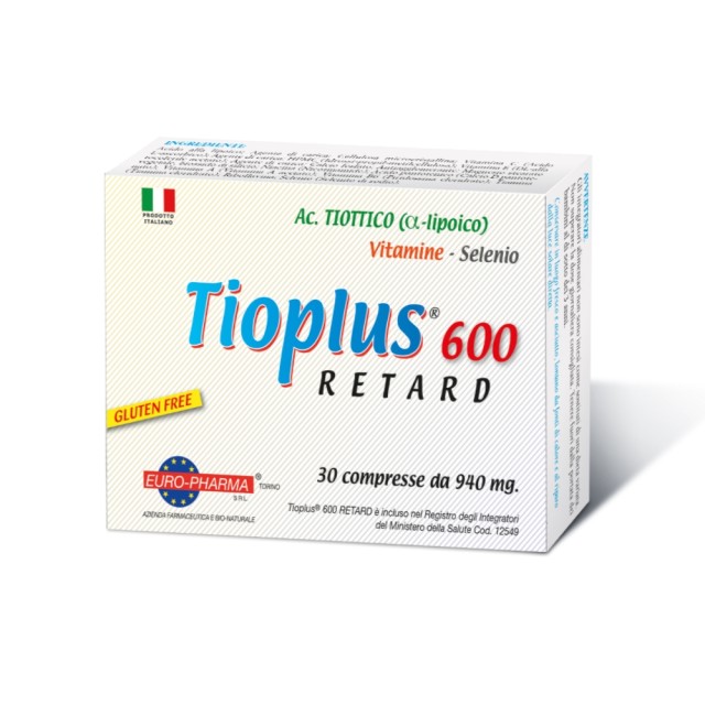 Bionat Tioplus Retard 600 30 tabs (Συμπλήρωμα Διατροφής για την Ανακούφιση των Συμπτωμάτων του Νευροπαθητικού Πόνου)
